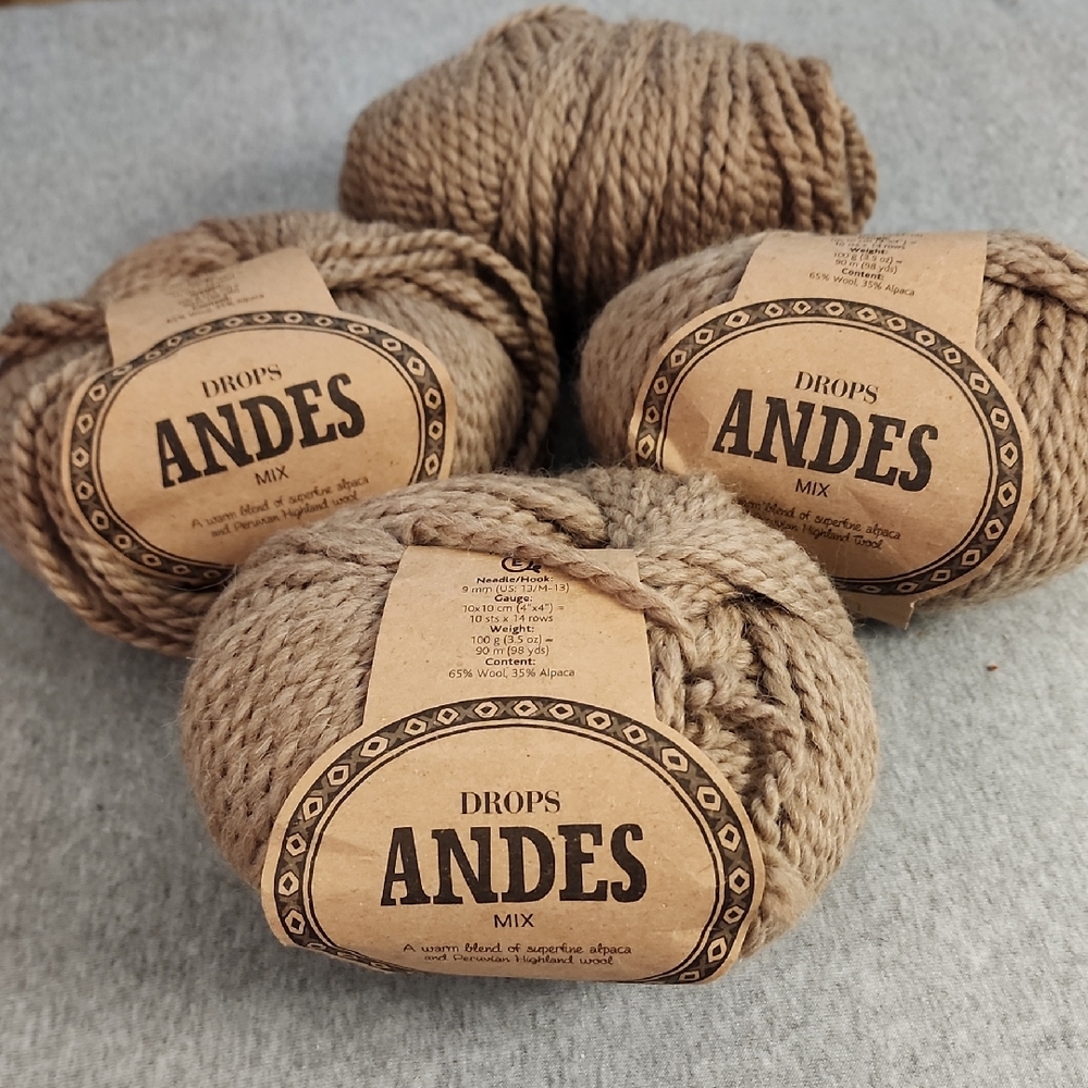 Andes Mix Yarn - Tan